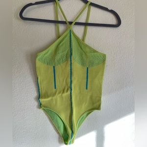 Zara lime green bodysuit